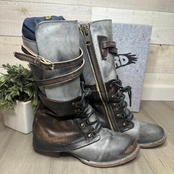 Freebird by Steven Two-Tone Combat Boots Size 9 - Picture 6 of 10